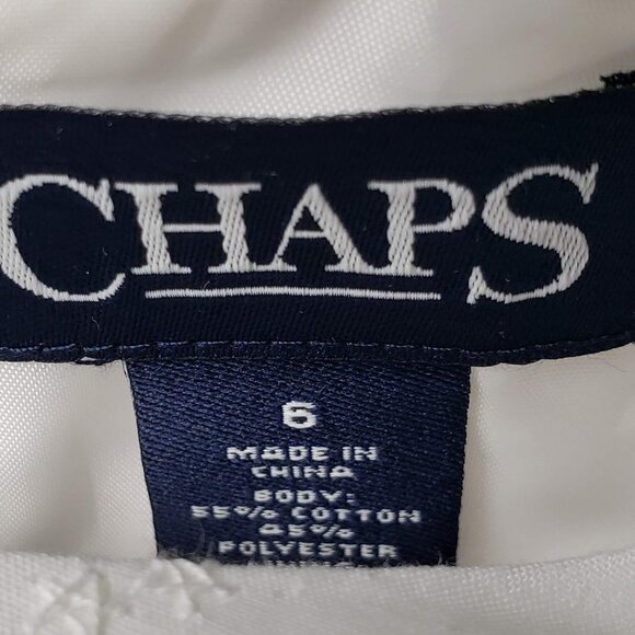 NWT Chaps Embroidered Floral Girl's Sunday Dress 6 - Picture 4 of 7